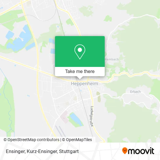 Карта Ensinger, Kurz-Ensinger