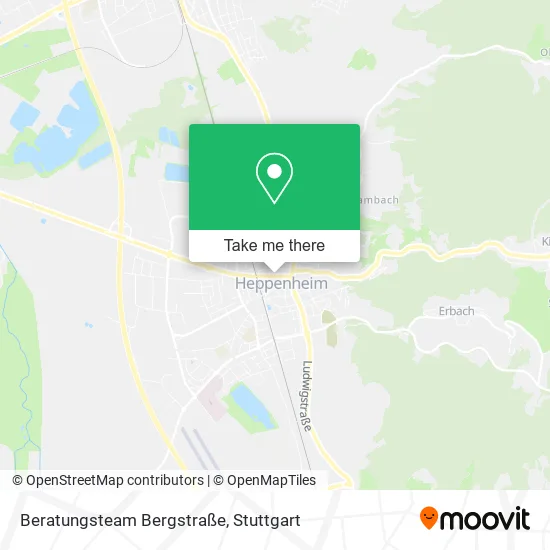 Карта Beratungsteam Bergstraße