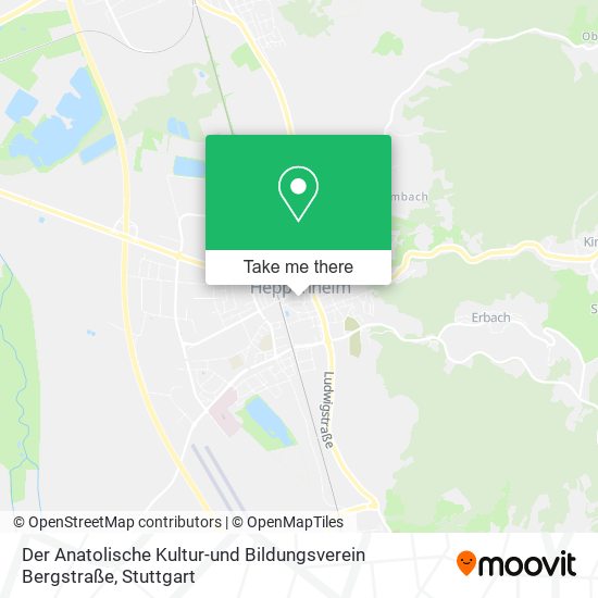 Der Anatolische Kultur-und Bildungsverein Bergstraße map