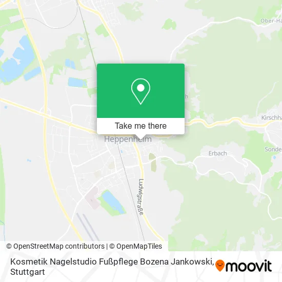 Карта Kosmetik Nagelstudio Fußpflege Bozena Jankowski