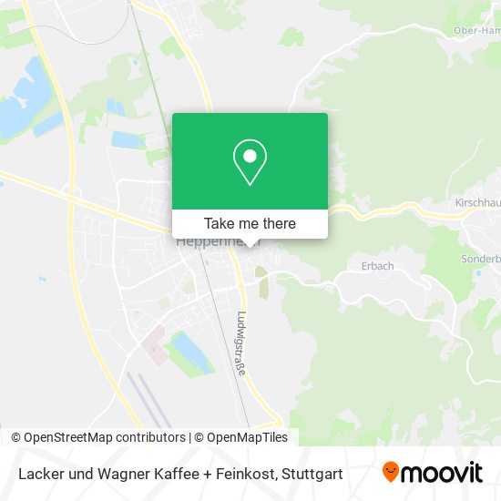 Карта Lacker und Wagner Kaffee + Feinkost