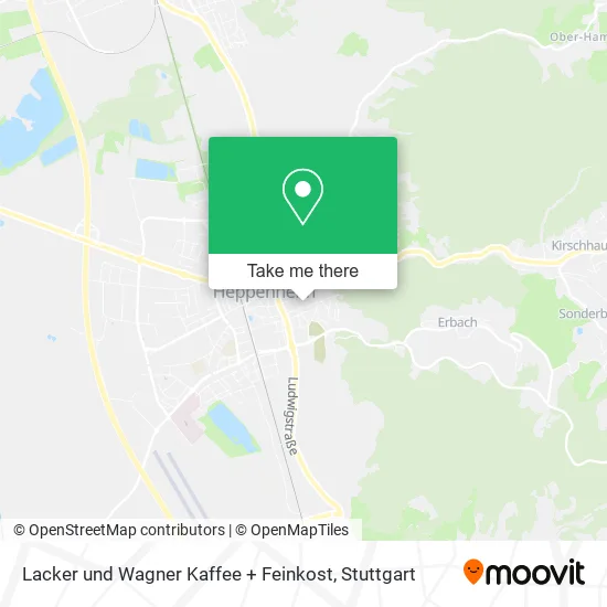 Карта Lacker und Wagner Kaffee + Feinkost