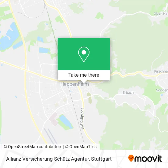Карта Allianz Versicherung Schütz Agentur