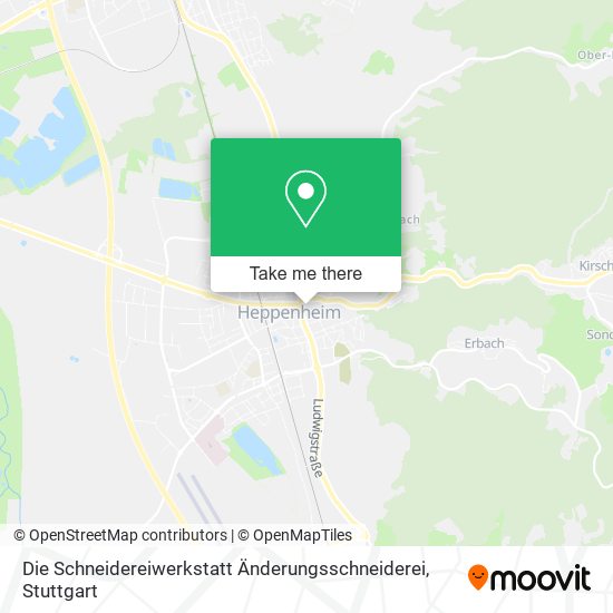 Die Schneidereiwerkstatt Änderungsschneiderei map