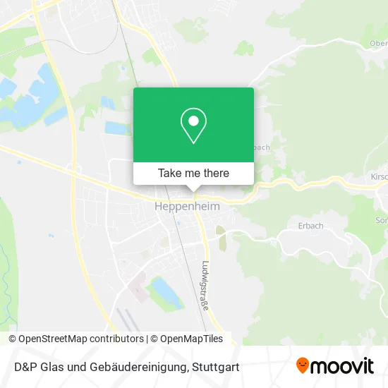 Карта D&P Glas und Gebäudereinigung