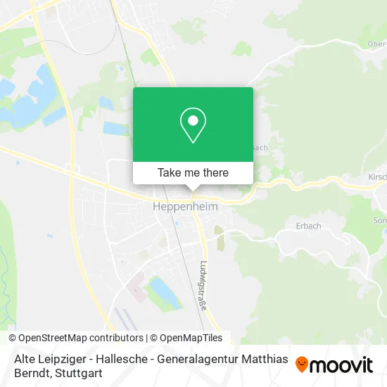 Карта Alte Leipziger - Hallesche - Generalagentur Matthias Berndt