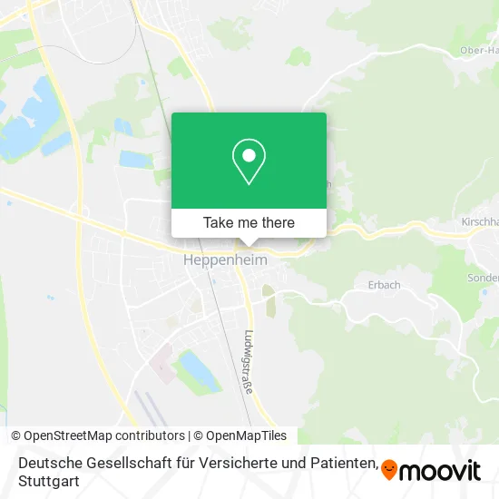 Карта Deutsche Gesellschaft für Versicherte und Patienten