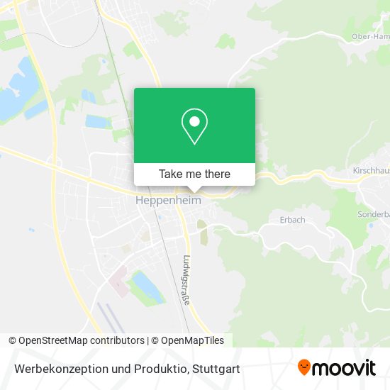 Карта Werbekonzeption und Produktio