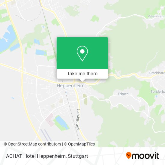 Карта ACHAT Hotel Heppenheim