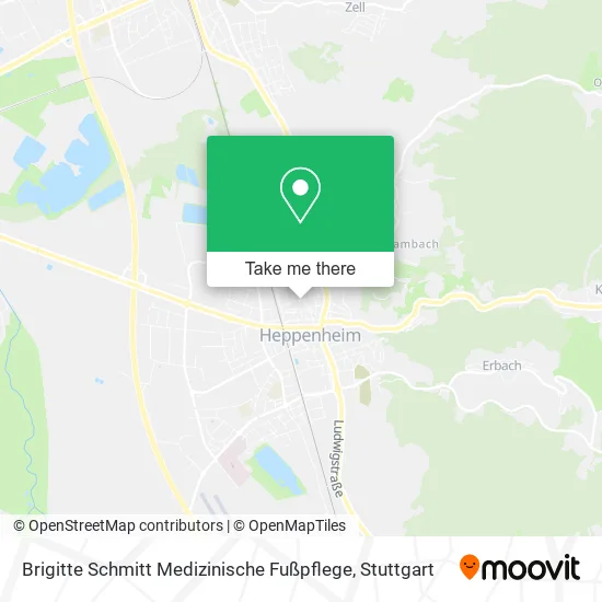 Карта Brigitte Schmitt Medizinische Fußpflege