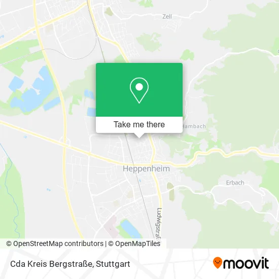 Карта Cda Kreis Bergstraße