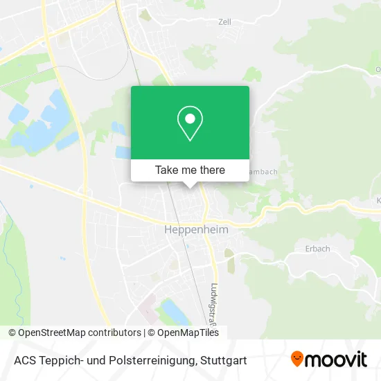 Карта ACS Teppich- und Polsterreinigung