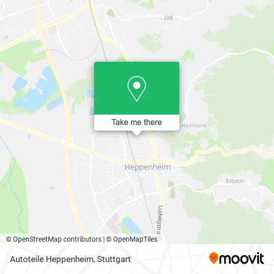 Карта Autoteile Heppenheim