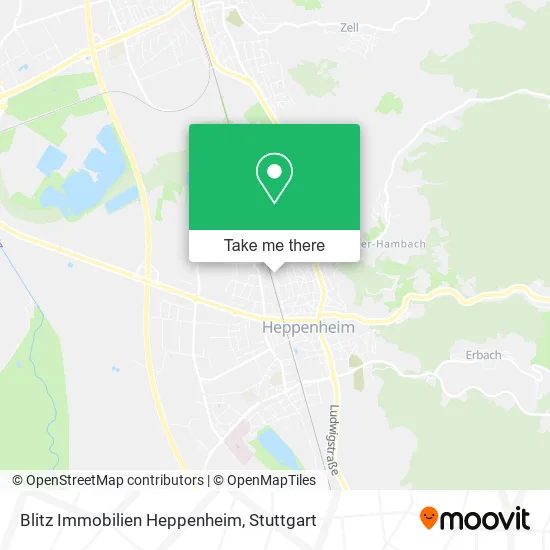 Карта Blitz Immobilien Heppenheim