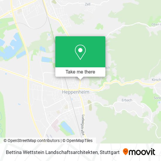 Bettina Wettstein Landschaftsarchitekten map