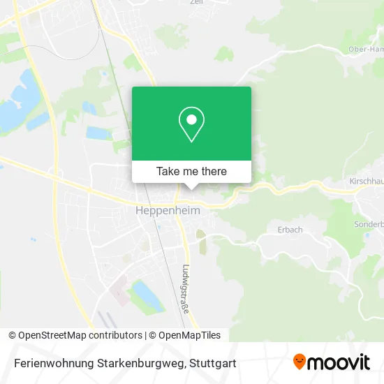 Карта Ferienwohnung Starkenburgweg