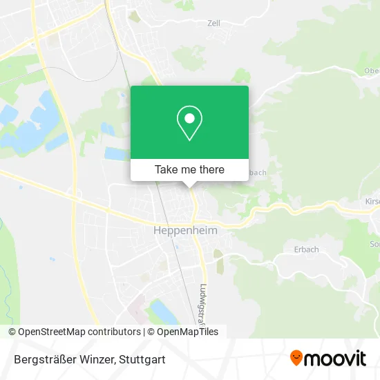 Карта Bergsträßer Winzer