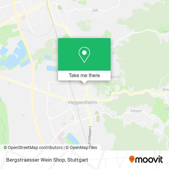 Карта Bergstraesser Wein Shop