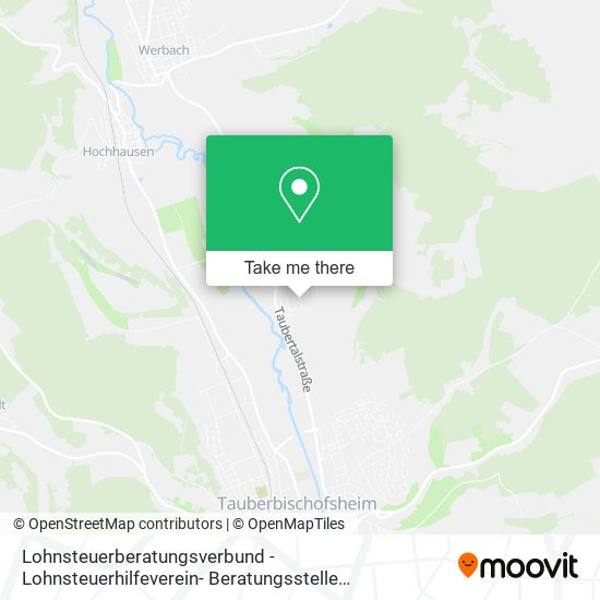Lohnsteuerberatungsverbund - Lohnsteuerhilfeverein- Beratungsstelle Tauberbischofsheim map