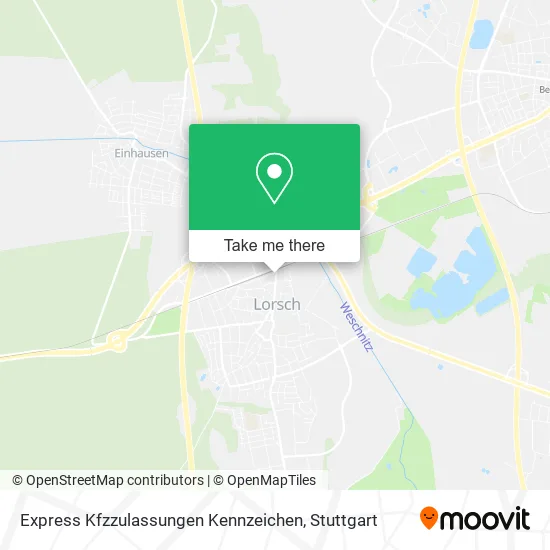 Карта Express Kfzzulassungen Kennzeichen