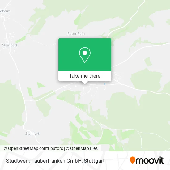 Карта Stadtwerk Tauberfranken GmbH