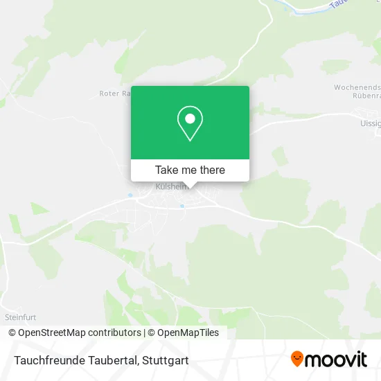 Карта Tauchfreunde Taubertal