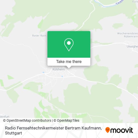 Карта Radio Fernsehtechnikermeister Bertram Kaufmann