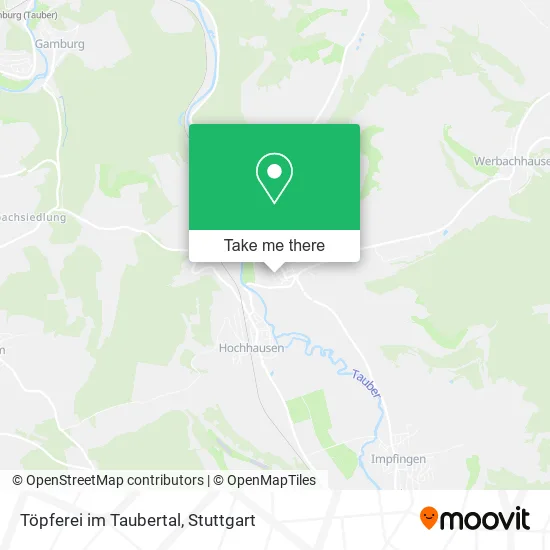 Карта Töpferei im Taubertal