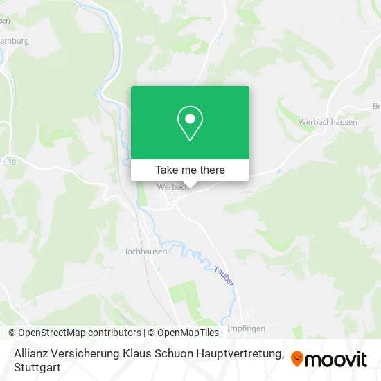 Карта Allianz Versicherung Klaus Schuon Hauptvertretung