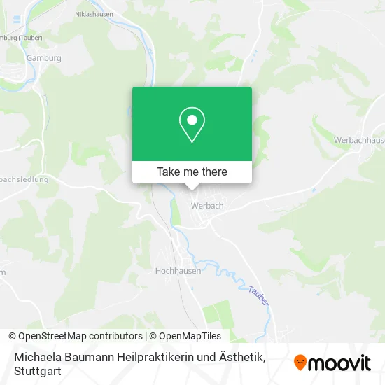 Карта Michaela Baumann Heilpraktikerin und Ästhetik