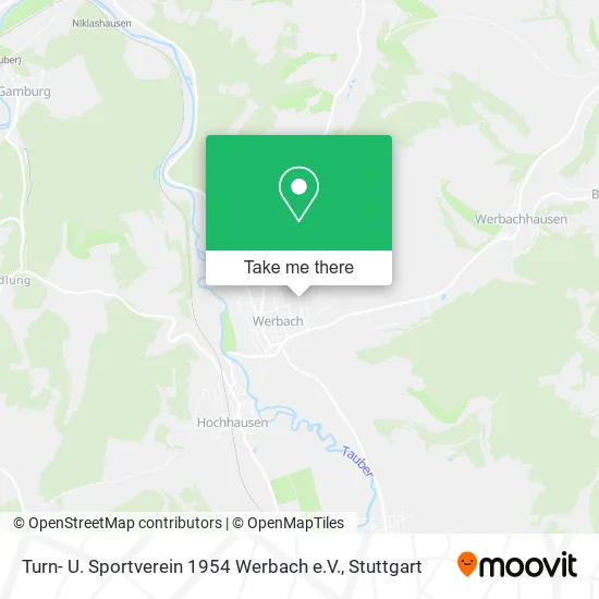 Карта Turn- U. Sportverein 1954 Werbach e.V.