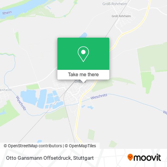Otto Gansmann Offsetdruck map
