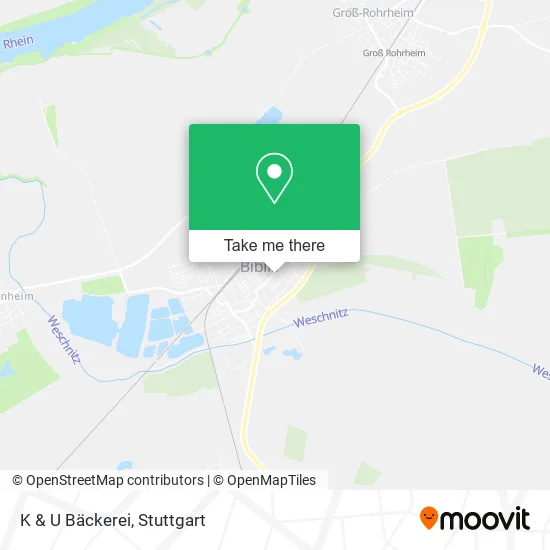 Карта K & U Bäckerei