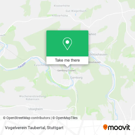 Карта Vogelverein Taubertal