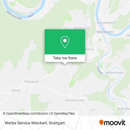 Werbe Service Weickert map