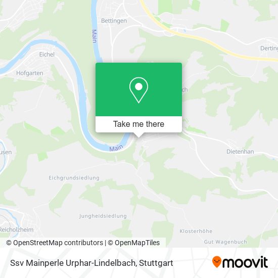 Ssv Mainperle Urphar-Lindelbach map