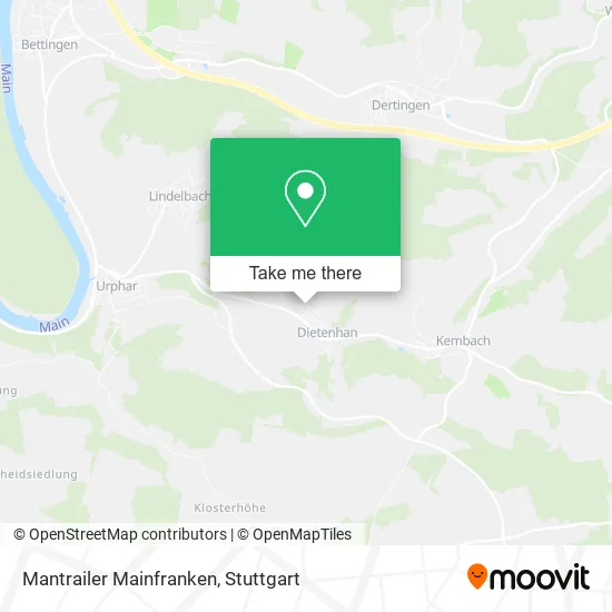 Карта Mantrailer Mainfranken