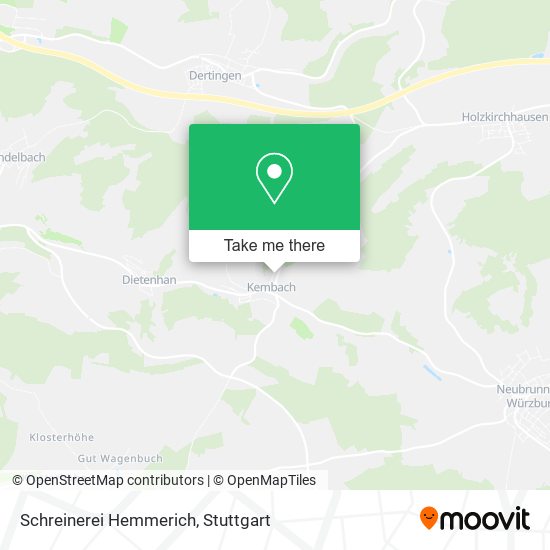 Schreinerei Hemmerich map