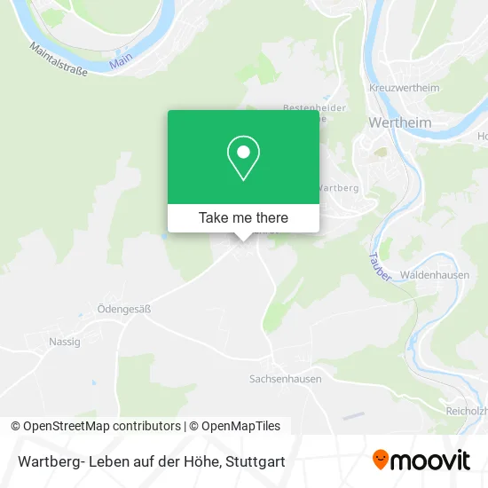 Карта Wartberg- Leben auf der Höhe