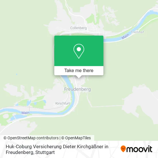 Карта Huk-Coburg Versicherung Dieter Kirchgäßner in Freudenberg