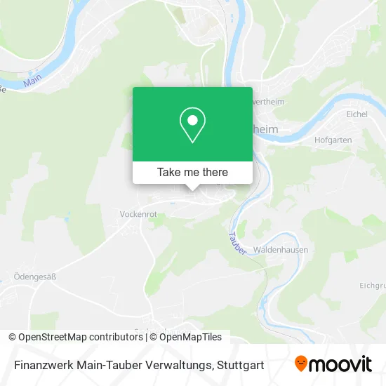 Карта Finanzwerk Main-Tauber Verwaltungs
