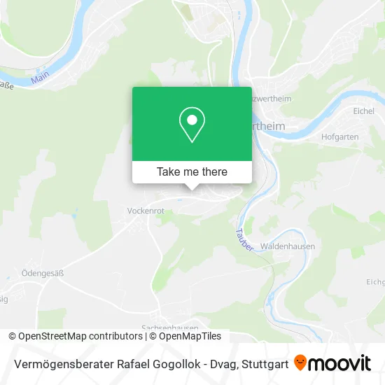 Карта Vermögensberater Rafael Gogollok - Dvag