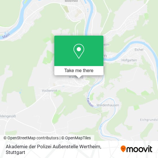 Akademie der Polizei Außenstelle Wertheim map