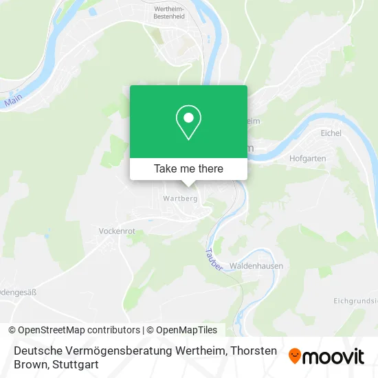 Карта Deutsche Vermögensberatung Wertheim, Thorsten Brown