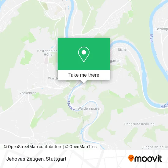 Карта Jehovas Zeugen
