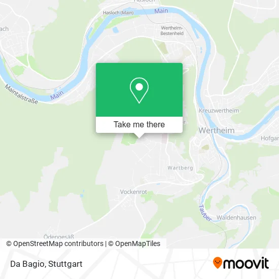 Карта Da Bagio