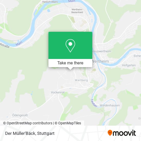 Карта Der Müller'Bäck