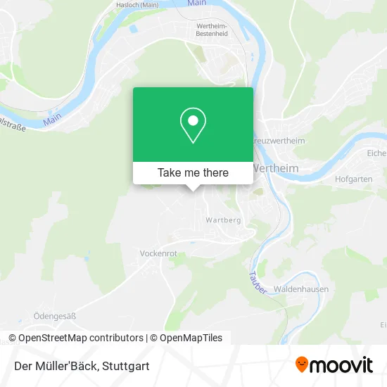 Карта Der Müller'Bäck
