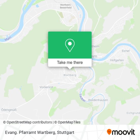 Evang. Pfarramt Wartberg map