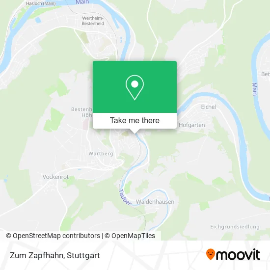 Карта Zum Zapfhahn